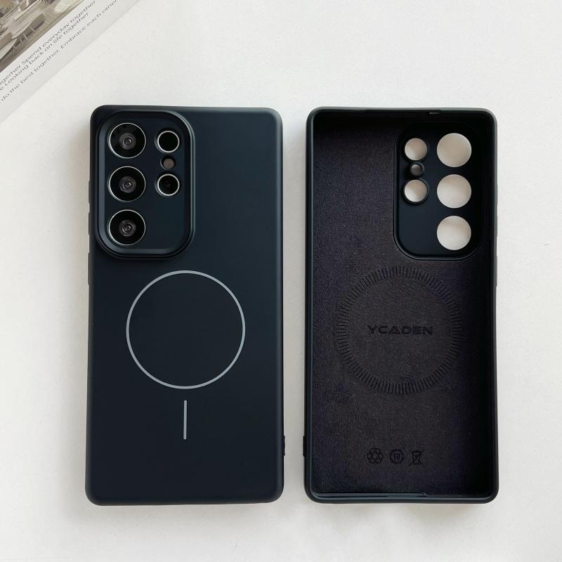 Оригинальный магнитный чехол из жидкого силикона для Samsung Galaxy S26 S25 S24 S23 S22 Ultra Plus Для Magsafe Беспроводная зарядка Мягкая крышка