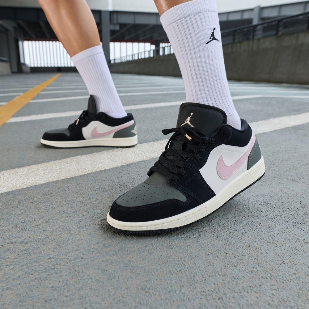 Air Jordan 1 Low SE 'Черный Ледяной Карминный Железно-Серый'