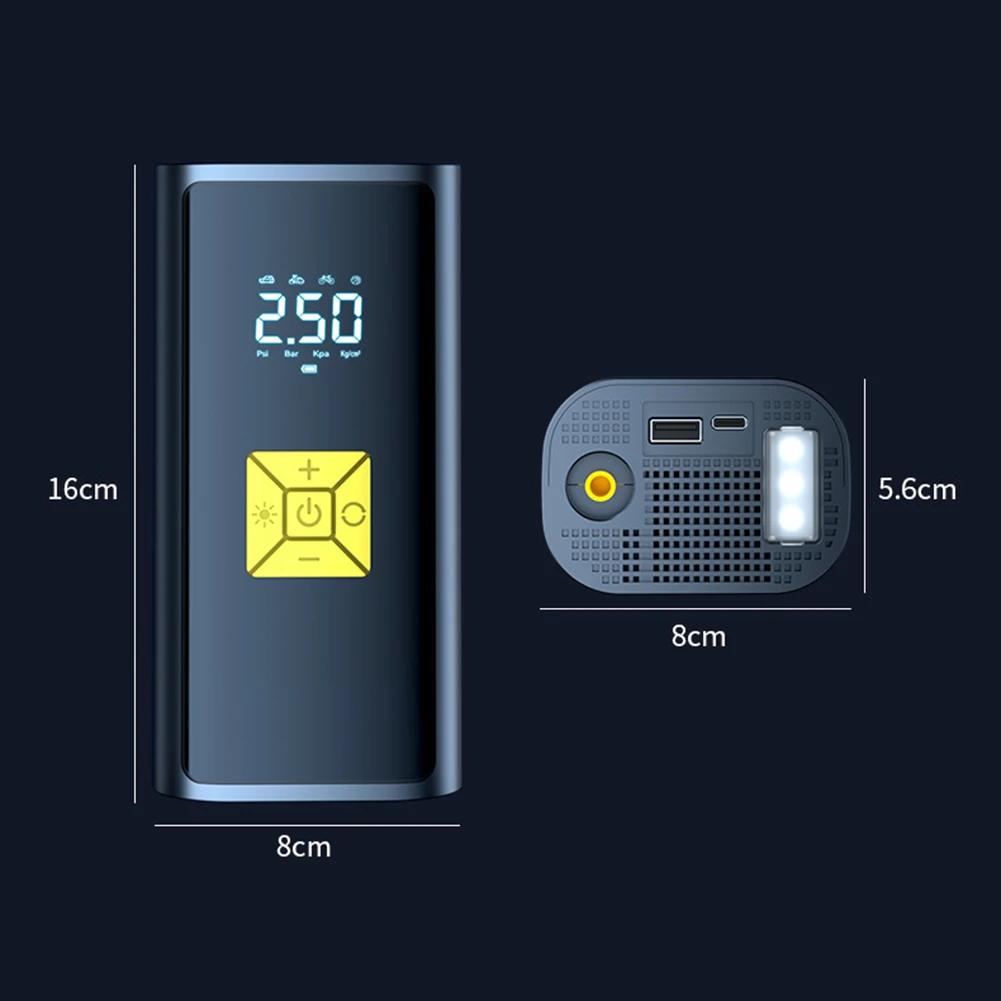 6000 мАч 150PSI умный воздушный насос портативный автомобильный автоматический компрессор накачка шин для мотоцикла велосипеда надувной