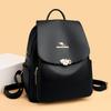 Leather Backpack Women's Large Capacity Tassel Backpack Female Travel Bag
