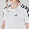 Adidas Укороченный топ с тремя полосками, женский, белый GL0778