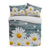 White Daisy Butterfly Wood Grain Flower Duvet Cover With Pillow Case Custom 3pcs Bedding Set Quilt Cover Double Bed Home Textile
