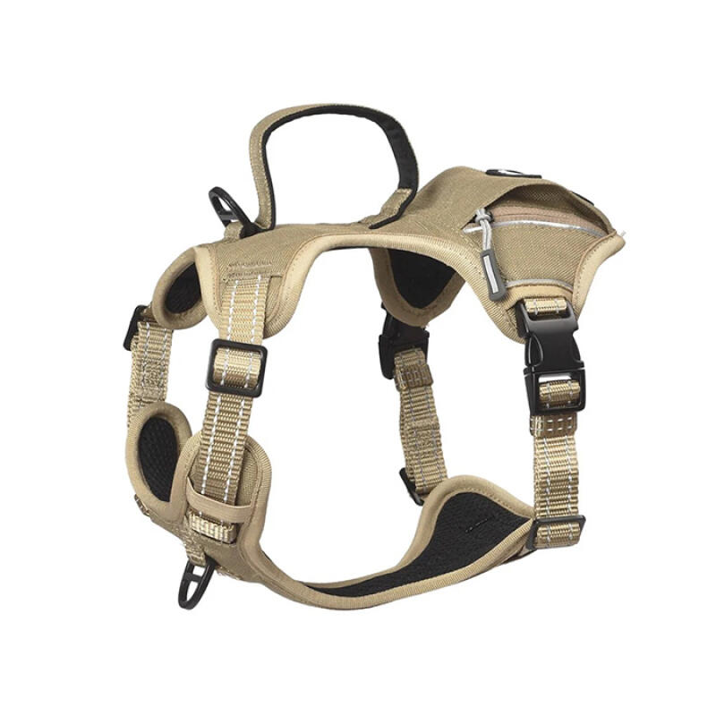 Шлейка с одним карманом для крупных собак (Коричневый XL)