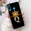 Модный Чехол с Короной и Первой Буквой для Huawei P30 Lite P30 Pro Мягкий Силиконовый TPU Чехол для Huawei P30lite P 30 P30Pro Чехлы для Телефона