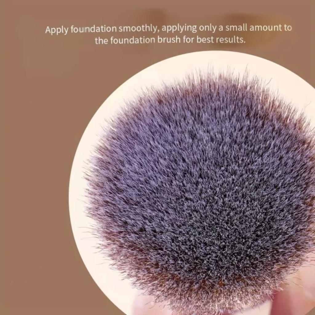 Набор из 4 двусторонних кистей для тональной основы: плоская, скошенная, контурная кисти для макияжа для растушевки жидких, пудровых и кремовых средств