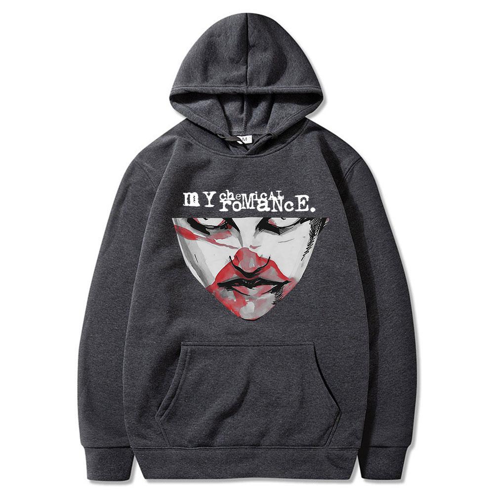 Худи My Chemical Romance Маска Demolition Lover Панк Готика Винтажные Толстовки с Капюшоном Мужские Женские Повседневные С Длинным Рукавом Лонгсливы