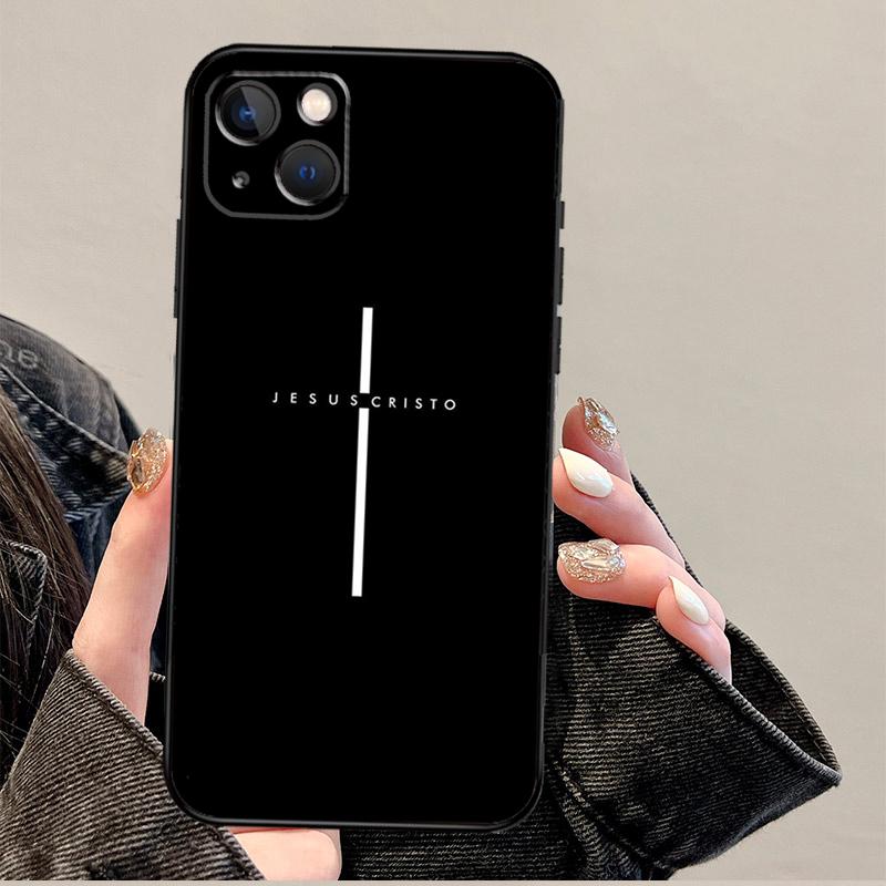 Стих из Христианской Библии Чехол для телефона с изображением Иисуса Для iPhone 17 Pro Max 14 13 12 11 15 16 Pro Max mini 16 Plus 16e 17 Air Cover