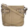 Used Shoulder Bag F16514 Leather Gold Series Casual