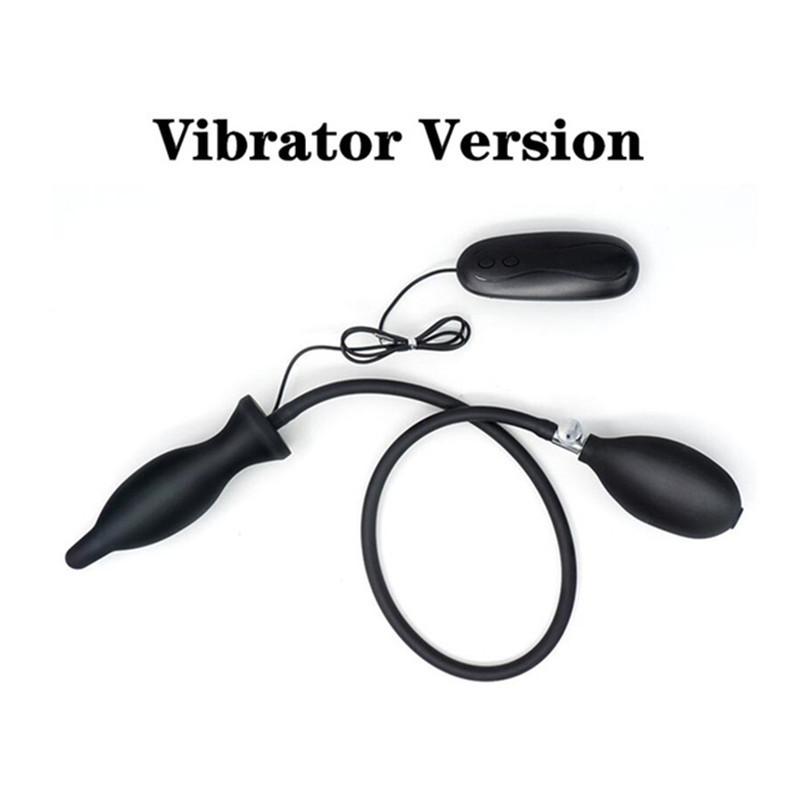 Двойные шарики Вибрация Надувная Анальная пробка Анальные шарики Подковообразное кольцо Анальный расширитель Устройство для мастурбации Взрослый секс-продукт