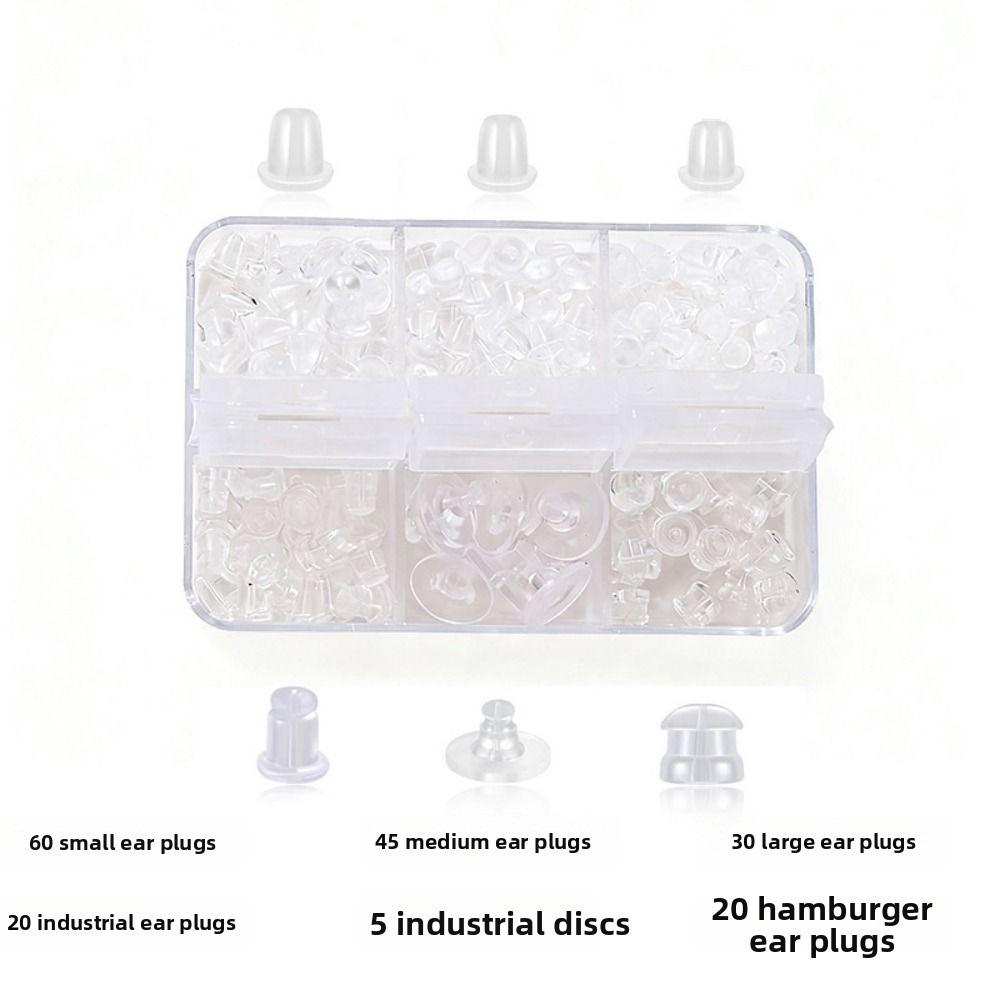 Мягкие силиконовые стопоры для сережек Резиновый материал Набор для блокировки ушей Разные стили