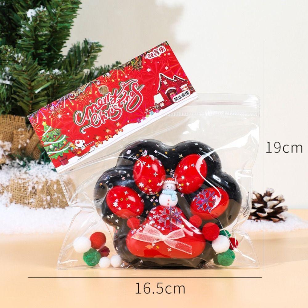 Super Large Christmas Cat Paw Squeeze Toys Kneading Cat Paw Pinch Toy Cartoon Fidget Toy  Children