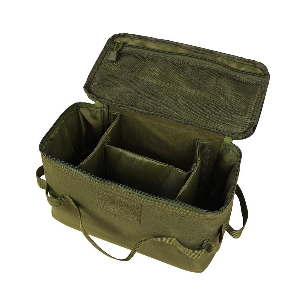 JANKOW Camping Storage Bag, Cookware Organizer, Utility Tote Bag with Shoulder Strap, Trunk Organizer for Camping, Travel, Picnics, and Garage Trunks,