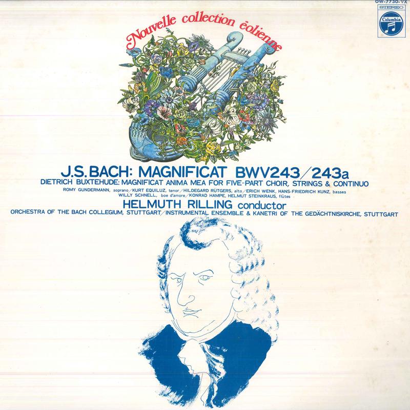 LP Record HELMUTH RILLING, ORCHESTRA OF THE B - Bach : Magnificats / Buxtehude : Ma OW7730VX COLUMBIA 1977 Japan Obi Classical Used
