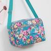 Casual Retro Nylon Shoulder Bag Multi Layered Floral Print Mother Handbag Women's Fashion Vintage Flower Crossbody Bags