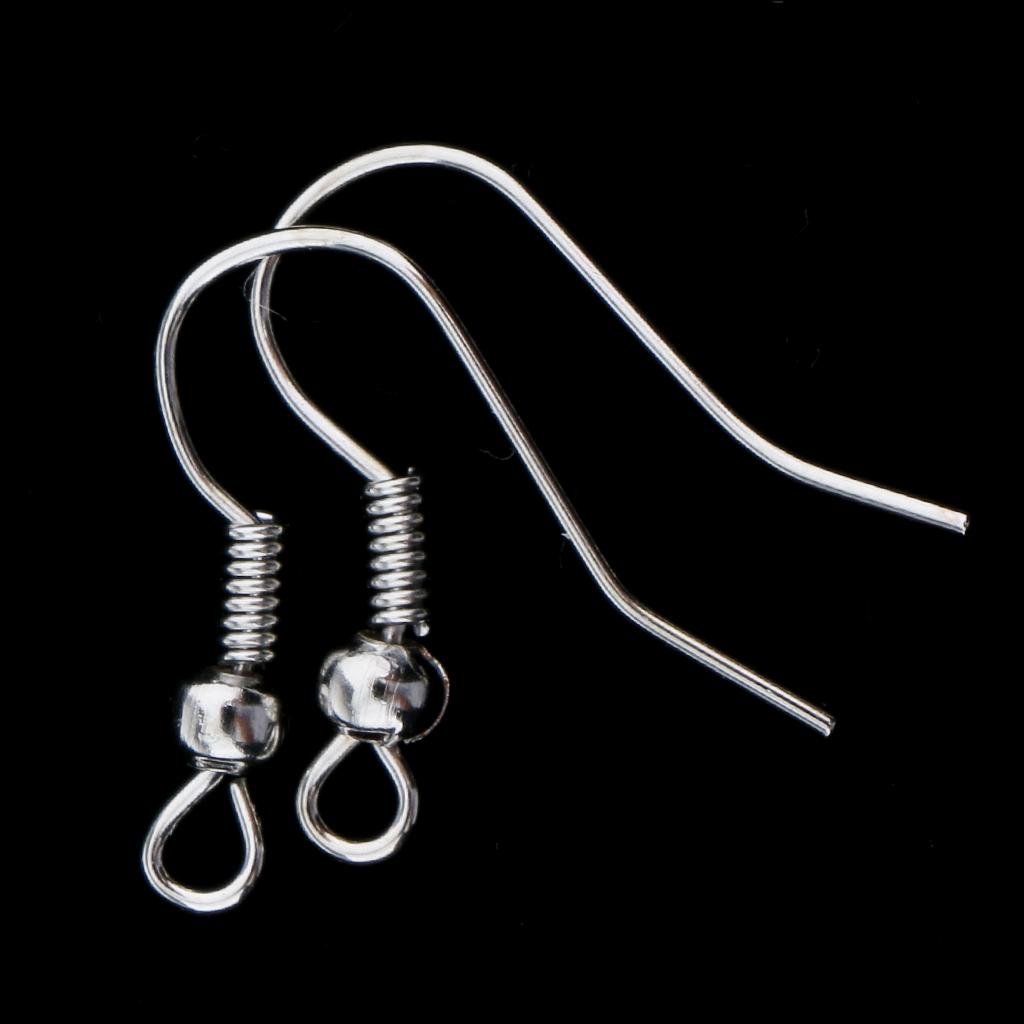 100шт ушной провод крючок катушка DIY ювелирные изделия серьги