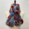Rex Rabbit Fur Knitted Scarf Foulard Fashion Solid Shawls Rectangle Scarves for Ladies Winter Warm Real Fur Shawls