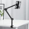 Carbon Steel Phone Tablet Holder 360° Rotating Mobile Tablet Mounting Stand Pad Tablet Bracket Bed