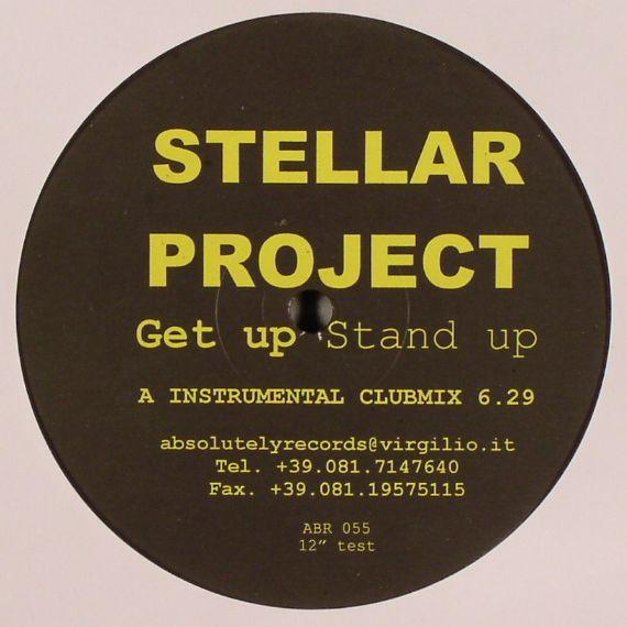 12-дюймовая пластинка STELLAR PROJECT - Get Up Stand Up ABR055 Абсолютно Реко 2004 Италия Танцевальная и Электронная Б/У