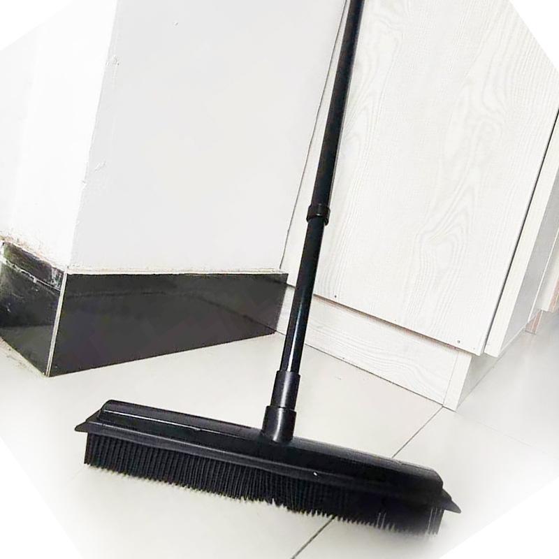 Резиновая метла для удаления шерсти домашних животных, щетка для пола, грабли, метла для ковров, средство для удаления шерсти собак, подметает, вытирает пыль и очищает поверхность от грязи