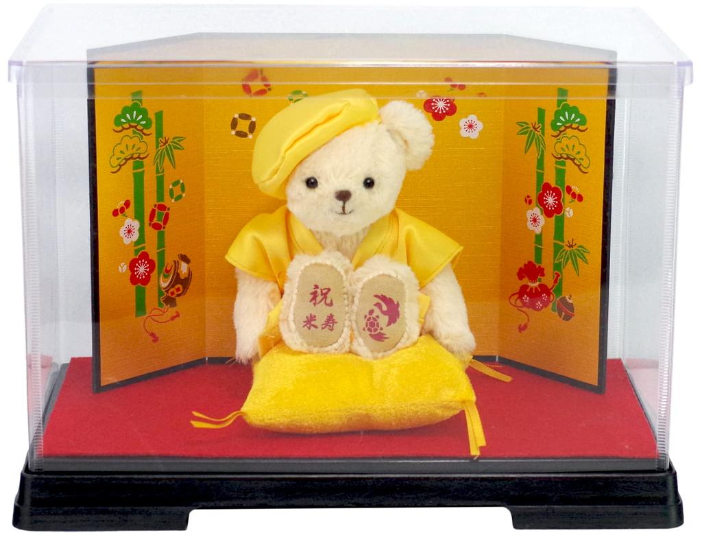 Yoneju Bear 4S 12cm Size Folding Screen [Petilou] (gold Case)