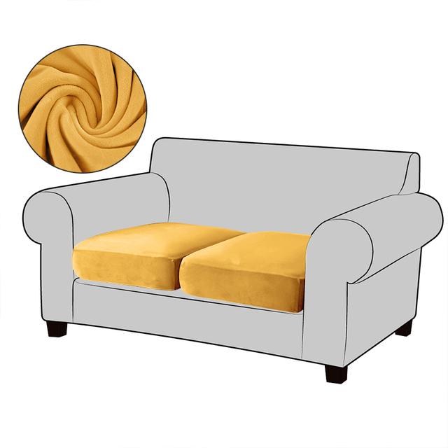 Бархатные чехлы на сиденья дивана для гостиной, плюшевые чехлы на диванные подушки, толстые мягкие эластичные диваны, чехол для дивана, защита для мебели