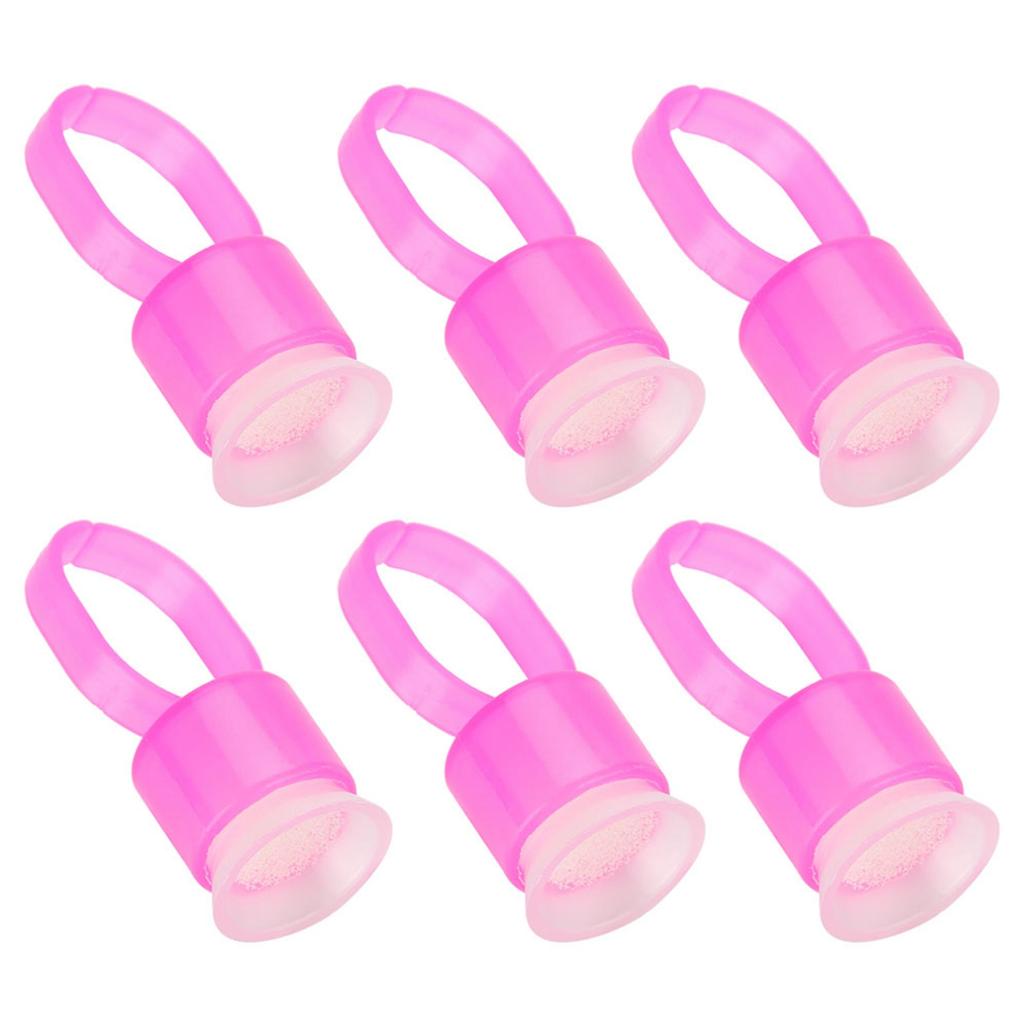 Disposable Tattoo Ink Ring Cups With Sponge Pigment Holder Permanent Makeup