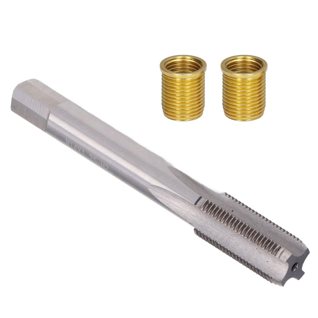 Spark Plug Thread Repair Tool M12x1.25 Insert M14x1.25 Tap Thread Kit for Gasoline Engines