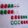 Christmas Manicure Wearing Nail Cute Santa Snowman Short Square Wearing Nail Piece