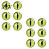 Glowing Eye Wall Stickers 12/16Pcs Halloween 3D Lighted Eyes Decoration, Spooky Sticker, LED Decorative Light-Up Decor for Walls, Windows, Doors,