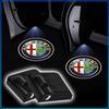 Для 147 159 Giulietta Giulia Mito Spider Alpha Nподголовник 2 шт. Эмблема на дверь автомобиля Светодиодная лампа приветствия Беспроводной лазерный проектор