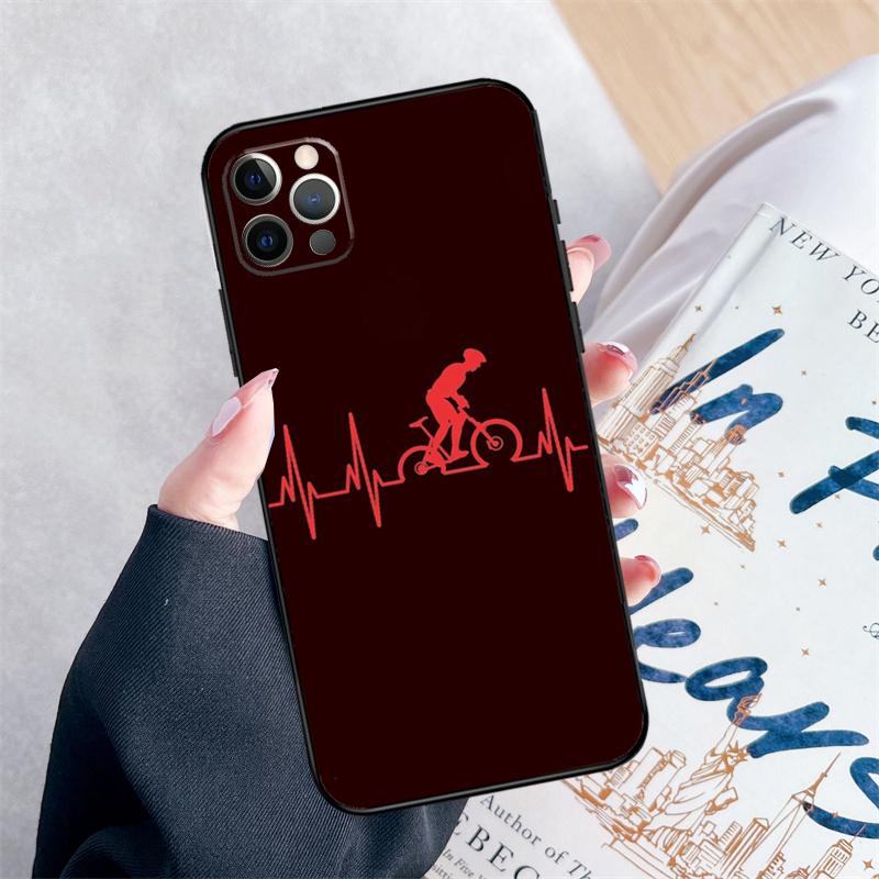 Люблю Велоспорт Шоссейный Велосипед Чехол для Телефона Для iPhone 16 Pro Max 11 12 13 Mini 14 15 Pro Max XR 15 16 Plus 16e Чехол