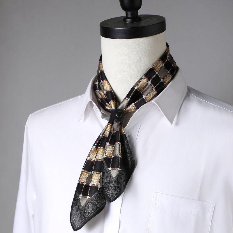 Мужской модный шелковый платок-паше из шелка-тусса