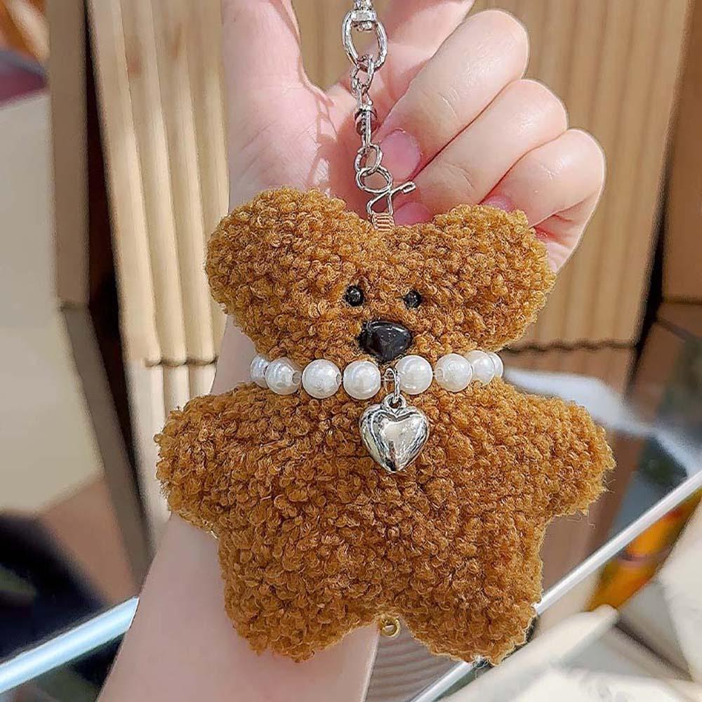 Украшения плюшевый медведь кукла животное корейский автомобиль брелок корейский Ins плюшевый медведь брелок сумка подвеска