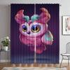 Мультяшная сова, современные шторы для гостиной, тюль для спальни, абажуры, украшение на Хэллоуин, перегородка, занавеска для ребенка