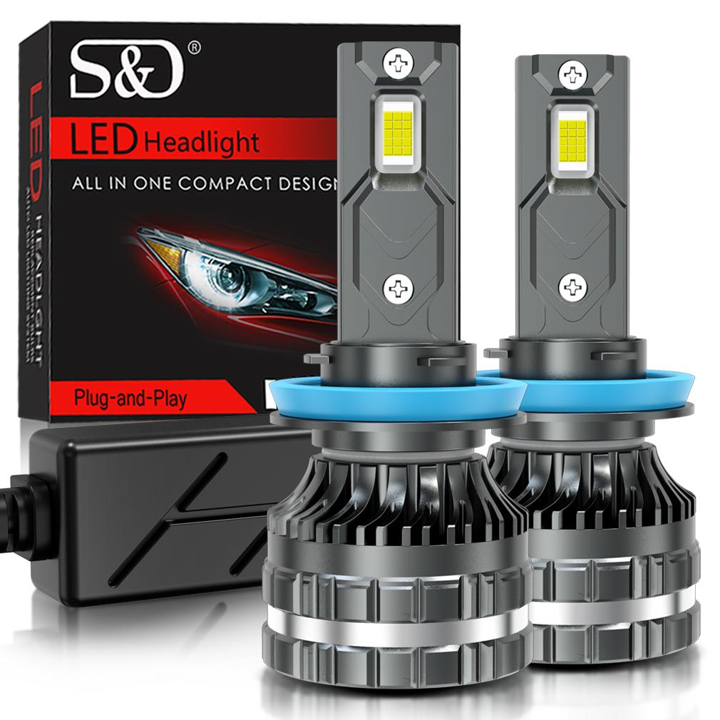 2 шт. H7 H4 светодиодные лампы для фар 6000K H1 H3 H8 H11 Led 9005 HB3 9006 HB4 Автомобильная лампа 9012 Hir2 высокой мощности 200 Вт 160000LM Canbus CSP чипы налобный фонарь