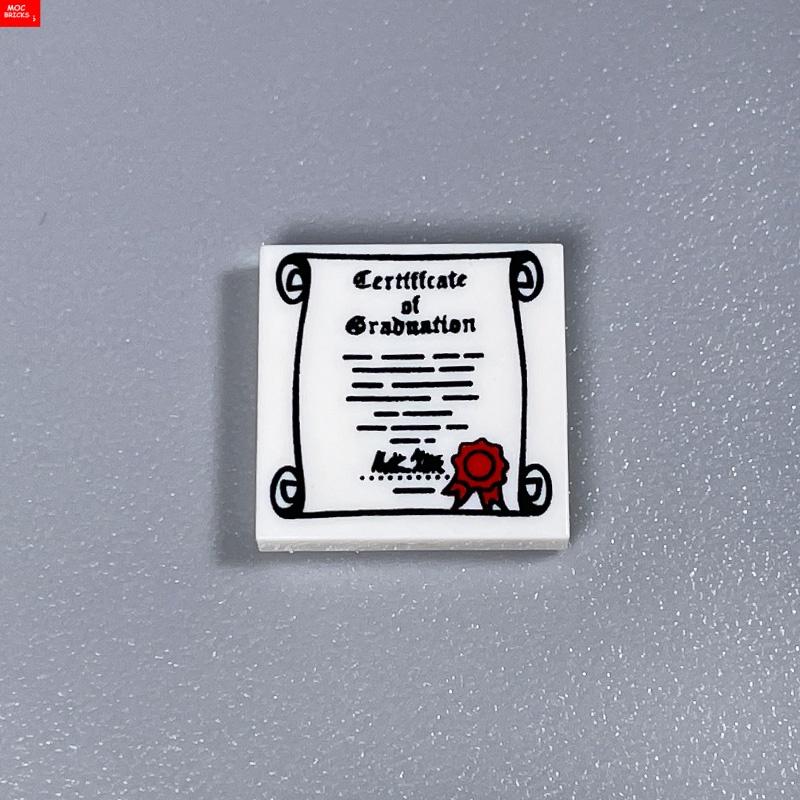 Кубики MOC Плащ Накидка Студенческая Шляпа Полное Платье 97302 Сцена Выпускной Речи Строительные Блоки Детские Игрушки Для Детей