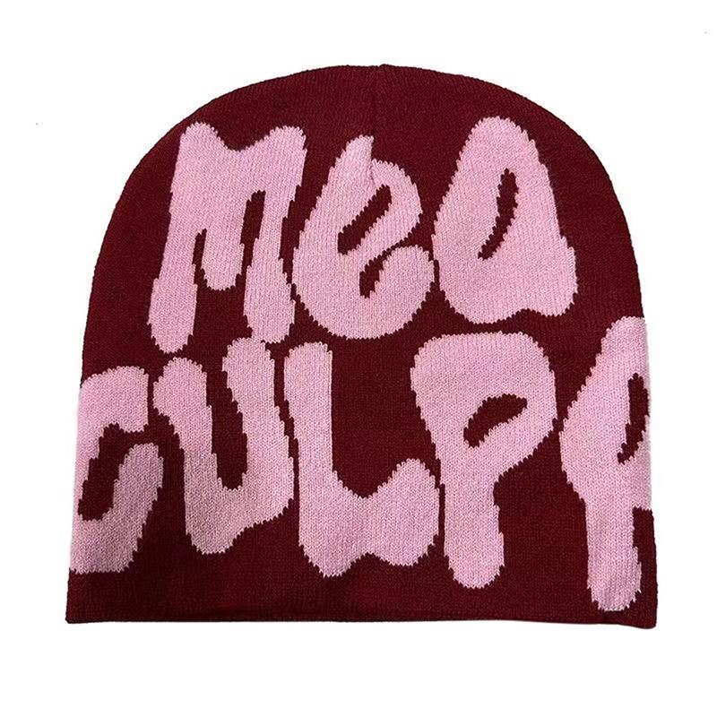Hight Quality Trendy Hip-Hop Letter Printed Beanie Cap For Men Women Korean Style  All-Match Caps Autumn Winter Warm Hats