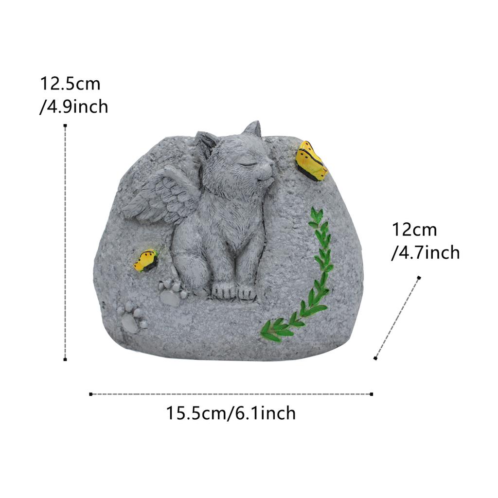 1 Cat Flowerpot Monument, Cat Loss Monument, Cat Ashes Urn, Suitable for Cat Lovers