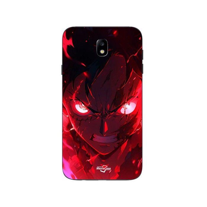 Coque de téléphone - MANIACASE - Samsung Galaxy J7 2018 - One Piece Luffy Gear Art - Silicone TPU - Souple