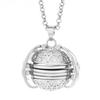 Unisex Expandable Multi Photos Ball Pendant Locket Chain Necklace Gift