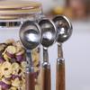 Мерная ложка для кофе KKC, нержавеющая сталь с ручкой из дерева черного ореха, вмещает 7 г кофейных зерен и 5 г кофейного порошка, специи, овсянка, чай, молоко