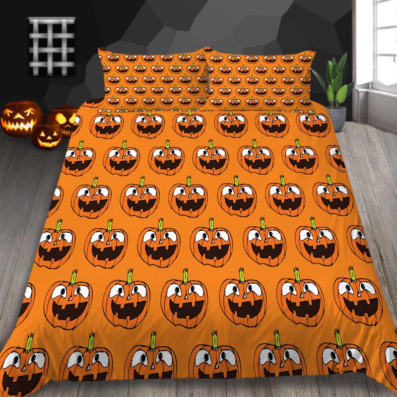 Комплект постельного белья для Хэллоуина, домашний текстиль, уникальный дизайн, пододеяльник для детей-подростков, постельное белье королевского размера, мягкий пододеяльник