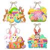 New Style, Easter, Cartoon Cute Bunny, Paper, Door Hanging, Party Scene Decoration, Decorative Pendant Supplies