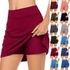 Эластичные брюки-кюлоты для йоги для женщин, однотонные спортивные шорты, легкие узкие однотонные бегуны с высокой талией