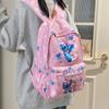 Stitch Pattern Cartoon Kids Backpack With Lightweight Nylon For School Education