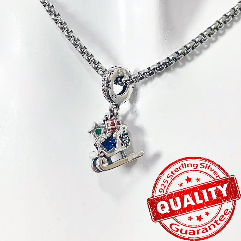 С Рождеством Медный Снежинка Сани Рождественская Елка Лось Колокольчик Подвеска Подходит для DIY Браслет Ожерелье Праздничная Вечеринка Подарок