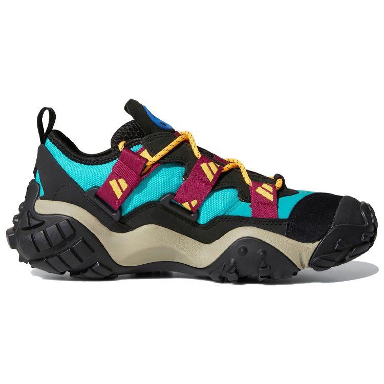 Adidas Originals Fyw Xta Comfortable Daily Shock Absorption Non-Slip Low-Top Hiking Shoes Men Hiking Shoes Black Yellow Purple FW9190