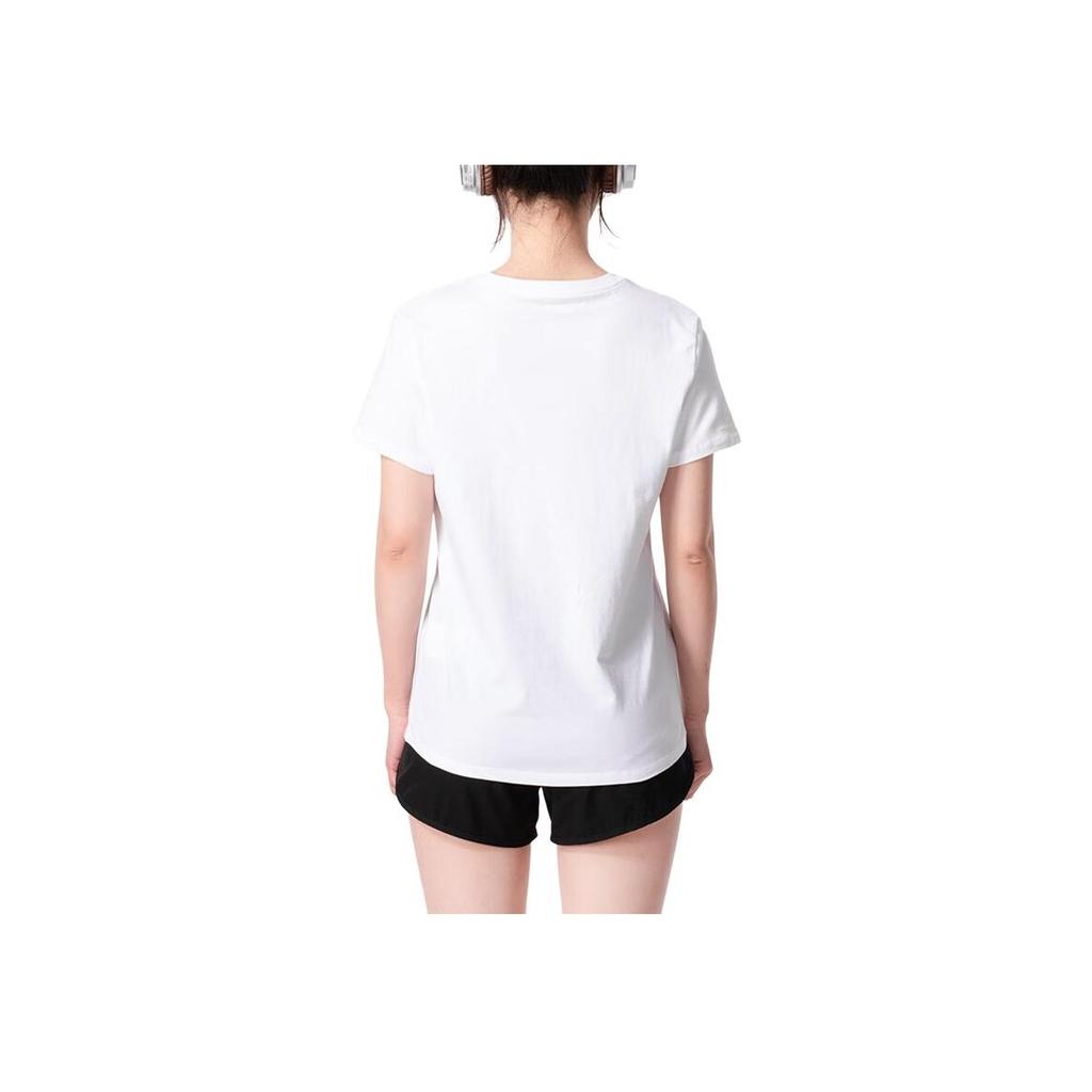 Nike Minimalist Letter Print Sports Casual Round Neck Short Sleeve T-Shirt Women Tops White FQ6604-100