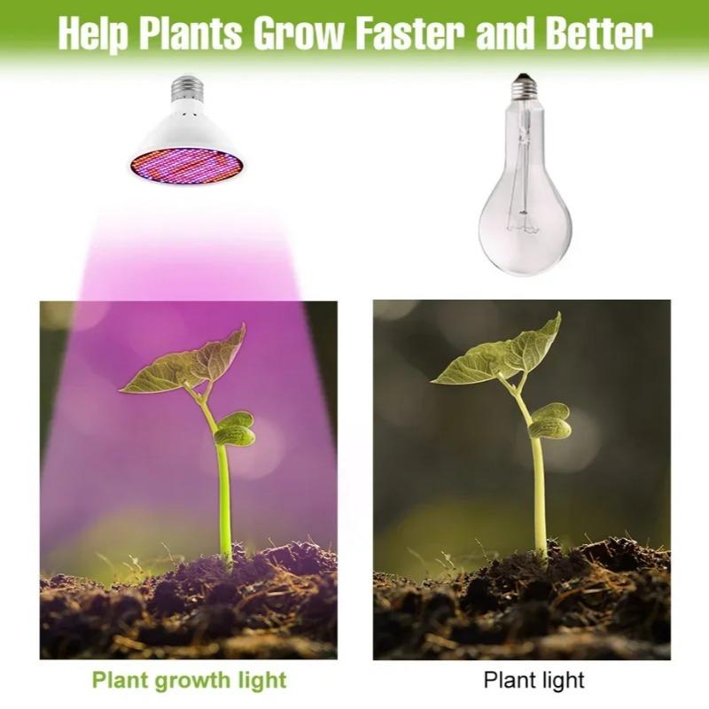 Светильник для выращивания растений E27 126/200/300LED для гидропоники в помещении, для выращивания рассады цветов и овощей, лампа для ящиков для выращивания растений, лампа AC85V-265V