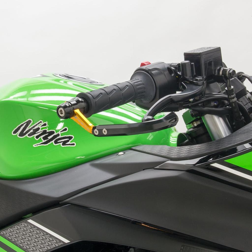 ZETA RACING General Purpose (Handlebar Inner Diameter 13.5~19mm) Lever Guard Gold 1 Piece Set on Each Side Universal Left and Right Common High S